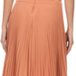 Sakkas Knee Length Pleated A-Line Skirt with Skinny Belt