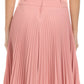 Sakkas Knee Length Pleated A-Line Skirt with Skinny Belt