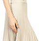 Sakkas Knee Length Pleated A-Line Skirt with Skinny Belt
