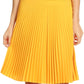 Sakkas Knee Length Pleated A-Line Skirt with Skinny Belt