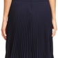 Sakkas Knee Length Pleated A-Line Skirt with Skinny Belt