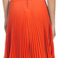 Sakkas Knee Length Pleated A-Line Skirt with Skinny Belt