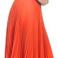 Sakkas Knee Length Pleated A-Line Skirt with Skinny Belt