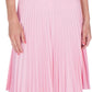 Sakkas Knee Length Pleated A-Line Skirt with Skinny Belt