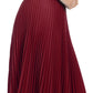 Sakkas Knee Length Pleated A-Line Skirt with Skinny Belt