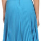 Sakkas Knee Length Pleated A-Line Skirt with Skinny Belt