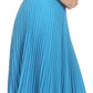 Sakkas Knee Length Pleated A-Line Skirt with Skinny Belt