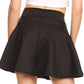 Sakkas Womens Basic Versatile Stretchy Flared Casual Mini Skater Skirt Made in USA