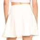 Sakkas Womens Basic Versatile Stretchy Flared Casual Mini Skater Skirt Made in USA