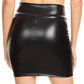 Sakkas Womens Metallic Sexy Shiny Stretchy Short Pencil Party Skirt  Made in USA