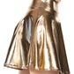 Sakkas Womens Liquid Metallic Stretchy Flared Sporty Mini Skater Skirt  USA Made