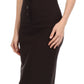 Sakkas Petite High Waist Stretch Pencil Skirt with Four Button Detail