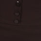 Sakkas Petite High Waist Stretch Pencil Skirt with Four Button Detail