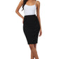 Sakkas Petite High Waist Stretch Pencil Skirt with Shirred Waist Detail