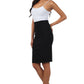 Sakkas Petite High Waist Stretch Pencil Skirt with Shirred Waist Detail