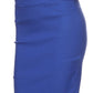 Sakkas Petite High Waist Stretch Pencil Skirt with Shirred Waist Detail