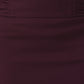 Sakkas Petite High Waist Stretch Pencil Skirt with Shirred Waist Detail