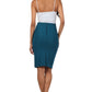 Sakkas Petite High Waist Stretch Pencil Skirt with Shirred Waist Detail