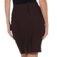 Sakkas Knee Length Tiered Sleek Stretch Skirt