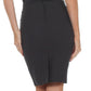 Sakkas Knee Length Tiered Sleek Stretch Skirt