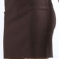 High Waist Stretch Pencil Skirt with Button Detail