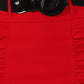 Sakkas Petite High Waist Shirred Stretch Pencil Skirt with Wide Belt