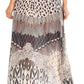 Sakkas Amaia Women's Maxi Floral Print Boho Summer Casual Long Wrap Skirt Cover-up