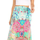 Sakkas Amaia Women's Maxi Floral Print Boho Summer Casual Long Wrap Skirt Cover-up