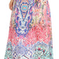 Sakkas Amaia Women's Maxi Floral Print Boho Summer Casual Long Wrap Skirt Cover-up