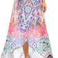 Sakkas Amaia Women's Maxi Floral Print Boho Summer Casual Long Wrap Skirt Cover-up