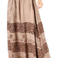 Sakkas Sandra Women's Casual Long Maxi Boho Gypsy Skirt Elastic Waist & Pockets