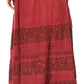 Sakkas Sandra Women's Casual Long Maxi Boho Gypsy Skirt Elastic Waist & Pockets
