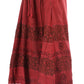 Sakkas Sandra Women's Casual Long Maxi Boho Gypsy Skirt Elastic Waist & Pockets