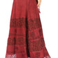 Sakkas Sandra Women's Casual Long Maxi Boho Gypsy Skirt Elastic Waist & Pockets
