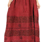 Sakkas Sandra Women's Casual Long Maxi Boho Gypsy Skirt Elastic Waist & Pockets
