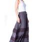 Sakkas Sandra Women's Casual Long Maxi Boho Gypsy Skirt Elastic Waist & Pockets