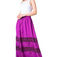 Sakkas Sandra Women's Casual Long Maxi Boho Gypsy Skirt Elastic Waist & Pockets