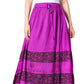 Sakkas Sandra Women's Casual Long Maxi Boho Gypsy Skirt Elastic Waist & Pockets