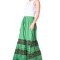 Sakkas Sandra Women's Casual Long Maxi Boho Gypsy Skirt Elastic Waist & Pockets