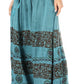 Sakkas Sandra Women's Casual Long Maxi Boho Gypsy Skirt Elastic Waist & Pockets