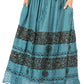 Sakkas Sandra Women's Casual Long Maxi Boho Gypsy Skirt Elastic Waist & Pockets