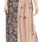 Sakkas Maran Women's Boho Embroidery Skirt with Lace Elastic Waist and Pockets