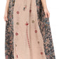 Sakkas Maran Women's Boho Embroidery Skirt with Lace Elastic Waist and Pockets