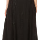Sakkas Maran Women's Boho Embroidery Skirt with Lace Elastic Waist and Pockets