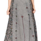 Sakkas Maran Women's Boho Embroidery Skirt with Lace Elastic Waist and Pockets