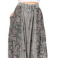Sakkas Maran Women's Boho Embroidery Skirt with Lace Elastic Waist and Pockets