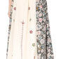 Sakkas Maran Women's Boho Embroidery Skirt with Lace Elastic Waist and Pockets
