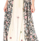 Sakkas Maran Women's Boho Embroidery Skirt with Lace Elastic Waist and Pockets
