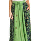Sakkas Maran Women's Boho Embroidery Skirt with Lace Elastic Waist and Pockets