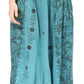 Sakkas Maran Women's Boho Embroidery Skirt with Lace Elastic Waist and Pockets